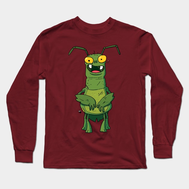 Stinky Bug Monster Long Sleeve T-Shirt by striffle